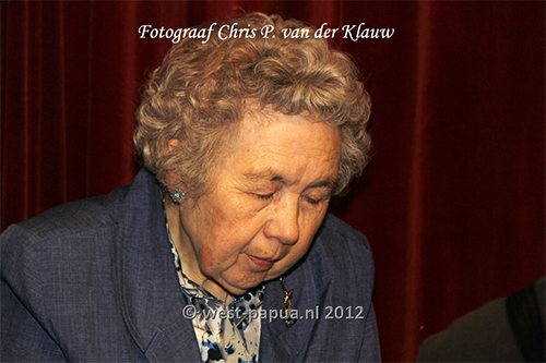 Mary 'Muis' Vreede, secretaresse Mulo-Manokwari<br />Vogelkop Reünie Oosterhout 2011