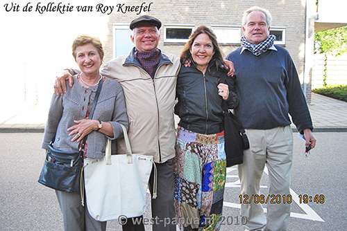 Vogelkopreunie Lisse 2010<br />In het midden Ernst Wiersma met links zijn vrouw en rechts zus Eline Wiersma met haar man